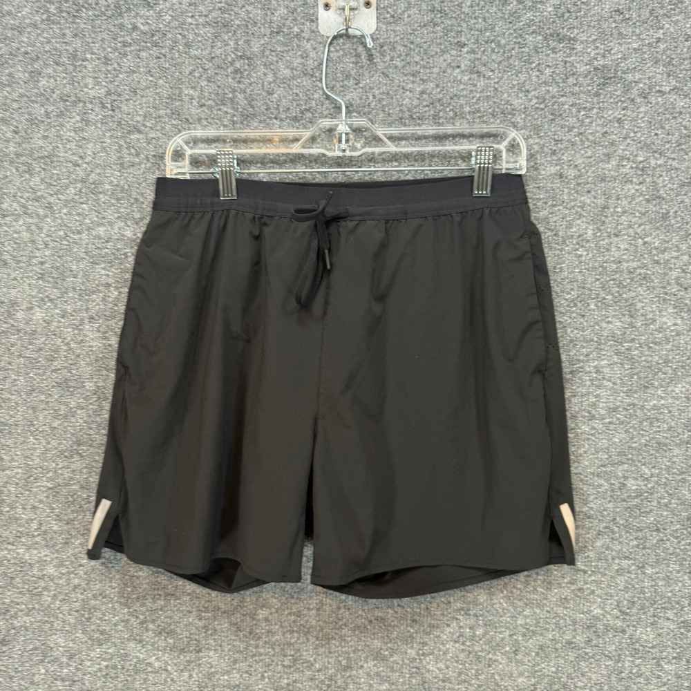 BN3TH Shorts Mens Medium Black Perforated Back Zipper Pocket Athletic Running
